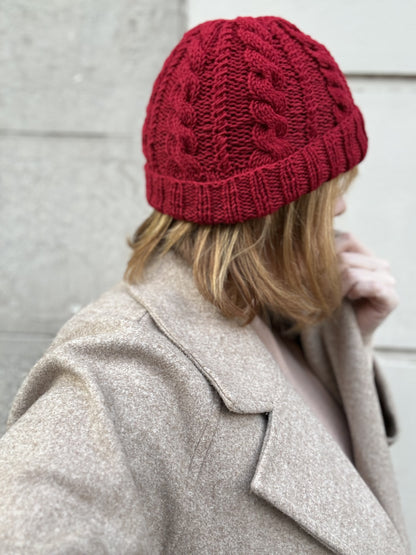 Patrón Gorro trenzas 1