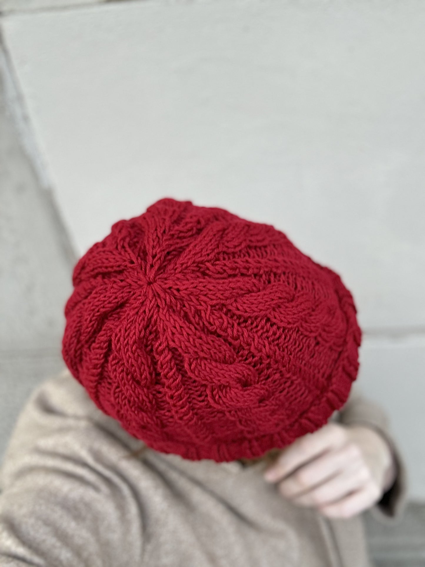 Patrón Gorro trenzas 1
