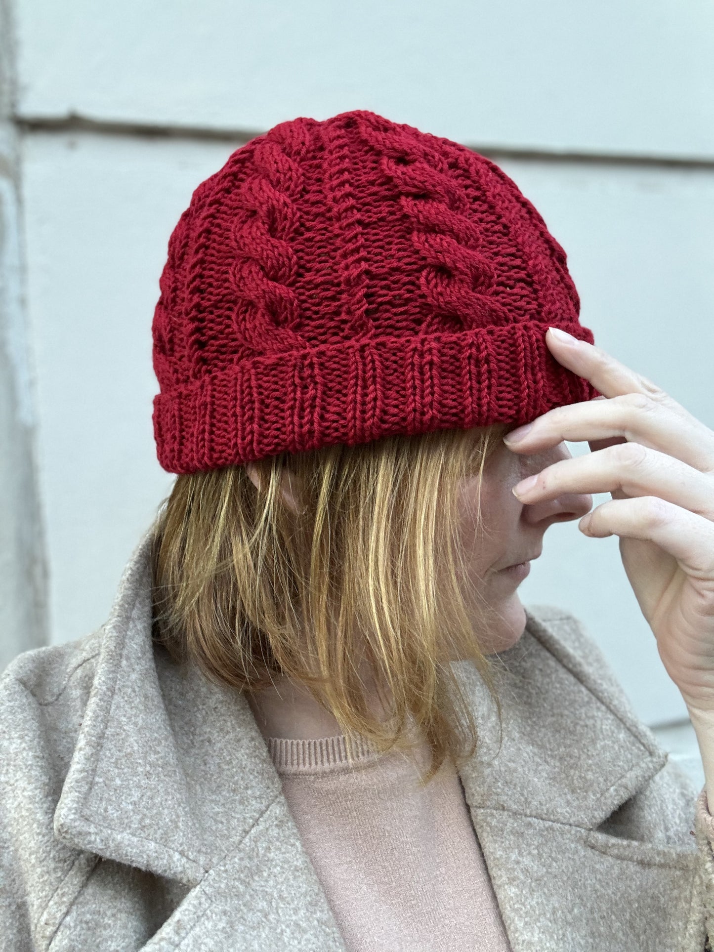 Patrón Gorro trenzas 1