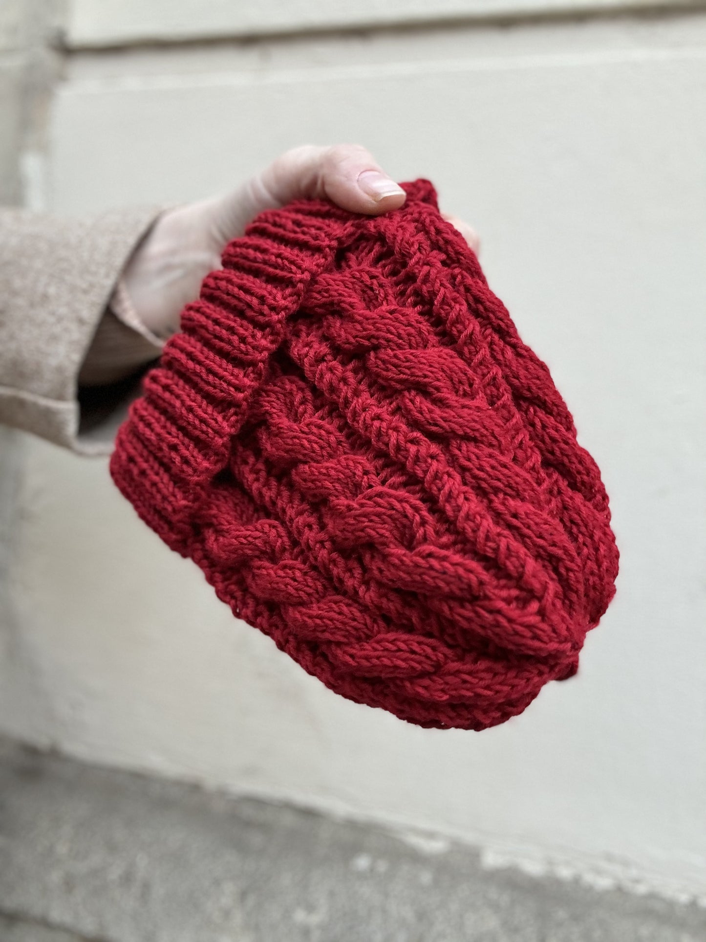 Patrón Gorro trenzas 1